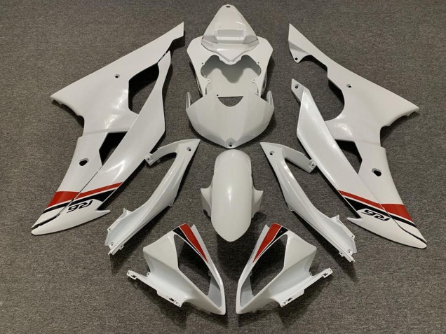 Shop Pearl White Yamaha R6 Motorcycle Fairings 08-16 Shop Pearl White Yamaha R6 Motorcycle Fairings 08-16