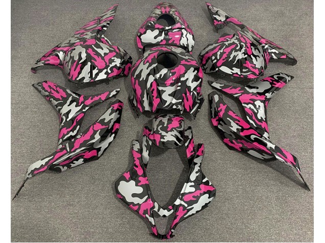Shop Pink and Silver Camo Honda CBR600RR Motorcycle Fairings 09-12 Shop Pink and Silver Camo Honda CBR600RR Motorcycle Fairings 09-12