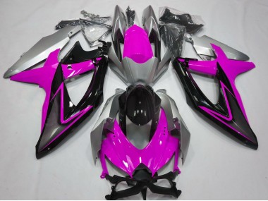 Shop Pink and Silver Suzuki GSXR750 Motorcycle Fairings 08-10