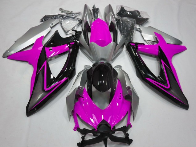 Shop Pink and Silver Suzuki GSXR750 Motorcycle Fairings 08-10