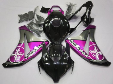 Shop Pink on Black Custom Honda CBR1000RR Motorcycle Fairings 08-11