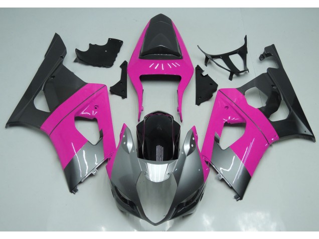 Shop Pink Silver and Black Suzuki GSXR Motorcycle Fairings 1000 Motorcycle Fairings 03-04 Shop Pink Silver and Black Suzuki GSXR Motorcycle Fairings 1000 Motorcycle Fairings 03-04