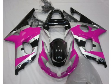 Shop Pink Silver OEM Style Suzuki GSXR Motorcycle Fairings 1000 Motorcycle Fairings 00-02