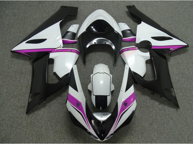 Shop Pink white and Black Kawasaki ZX6R Motorcycle Fairings 05-06 Shop Pink white and Black Kawasaki ZX6R Motorcycle Fairings 05-06