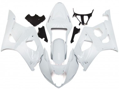 Shop Plain Gloss White Style Suzuki GSXR Motorcycle Fairings 1000 Motorcycle Fairings 03-04