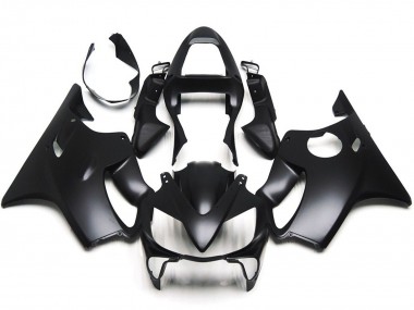 Shop Plain Matte Black Honda CBR600 Motorcycle Fairings F4i Motorcycle Fairings 01-03