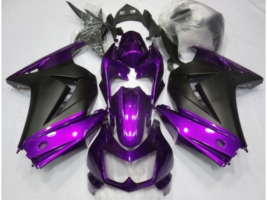 Shop Purple and Matte Black Kawasaki Ninja Motorcycle Fairings 250 Motorcycle Fairings 08-13