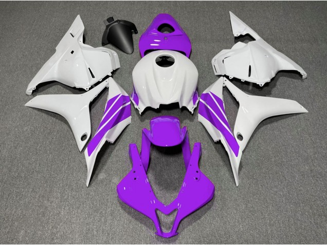 Shop Purple and White Side Stripe Honda CBR600RR Motorcycle Fairings 09-12 Shop Purple and White Side Stripe Honda CBR600RR Motorcycle Fairings 09-12