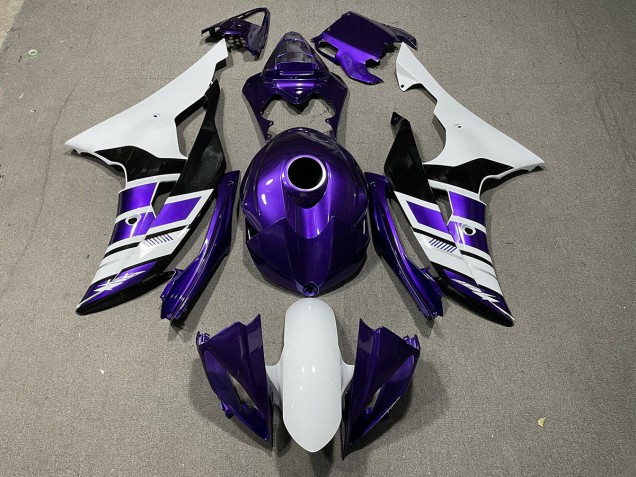 Shop Purple Black and White OEM Style Yamaha R6 Motorcycle Fairings 08-16
