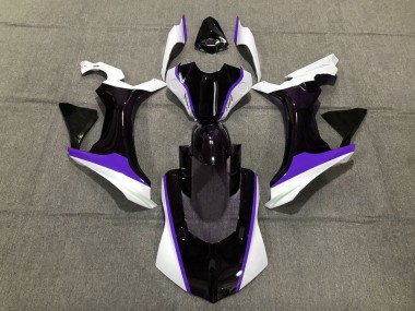 Shop Purple Black and White Yamaha R1 Motorcycle Fairings 15-19