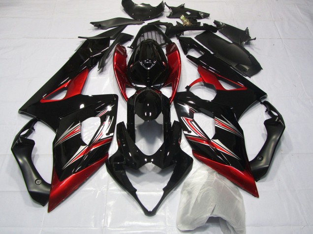 Shop Red and Black Flare Suzuki GSXR Motorcycle Fairings 1000 Motorcycle Fairings 05-06 Shop Red and Black Flare Suzuki GSXR Motorcycle Fairings 1000 Motorcycle Fairings 05-06