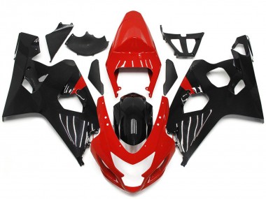 Shop Red and Black Gloss Style Suzuki GSXR750 Motorcycle Fairings 04-05