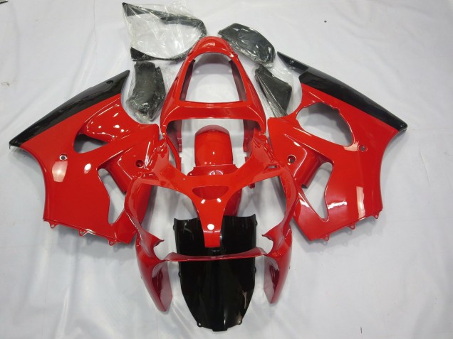 Shop Red and Black Kawasaki ZX6R Motorcycle Fairings 00-02 Shop Red and Black Kawasaki ZX6R Motorcycle Fairings 00-02