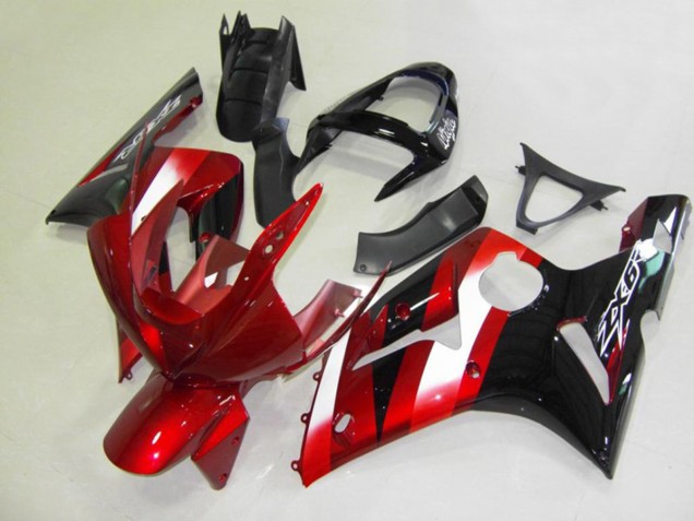 Shop Red and Black Kawasaki ZX6R Motorcycle Fairings 03-04 Shop Red and Black Kawasaki ZX6R Motorcycle Fairings 03-04