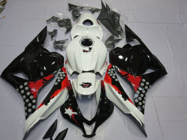 Shop Red and Black Splatter Honda CBR600RR Motorcycle Fairings 09-12 Shop Red and Black Splatter Honda CBR600RR Motorcycle Fairings 09-12