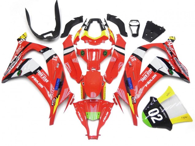 Shop Red and Black w White Kawasaki ZX10R Motorcycle Fairings 16-19 Shop Red and Black w White Kawasaki ZX10R Motorcycle Fairings 16-19