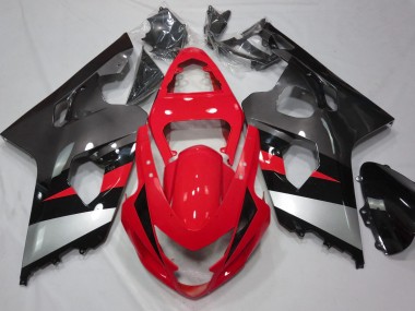 Shop Red and Silver Gloss Suzuki GSXR750 Motorcycle Fairings 04-05