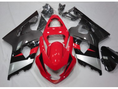 Shop Red and Silver Gloss Suzuki GSXR750 Motorcycle Fairings 04-05