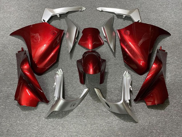Shop Red and Silver Honda VFR1200 Motorcycle Fairings 10-13 Shop Red and Silver Honda VFR1200 Motorcycle Fairings 10-13
