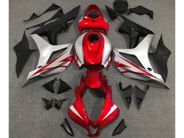 Shop Red and Silver OEM Style Honda CBR600RR Motorcycle Fairings 07-08