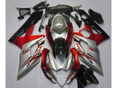 Shop Red and Silver Suzuki GSXR Motorcycle Fairings 1000 Motorcycle Fairings 05-06