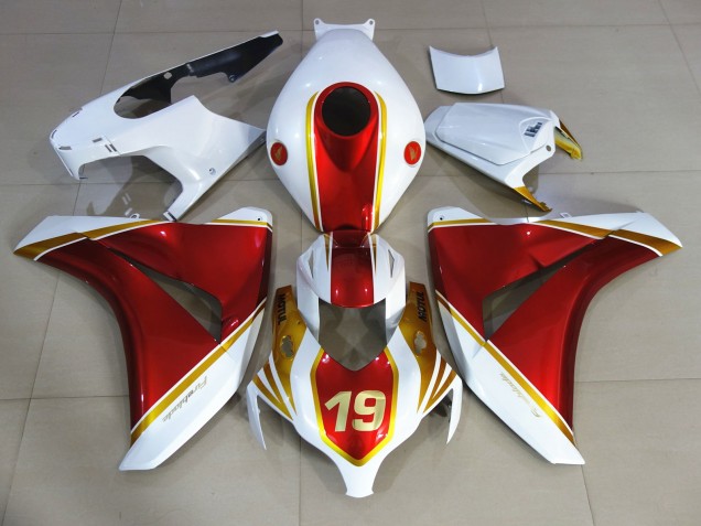 Shop Red and White 19 Honda CBR1000RR Motorcycle Fairings 08-11 Shop Red and White 19 Honda CBR1000RR Motorcycle Fairings 08-11
