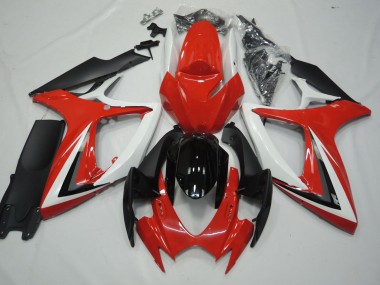 Shop Red and White Suzuki GSXR Motorcycle Fairings 600-750 Motorcycle Fairings 06-07