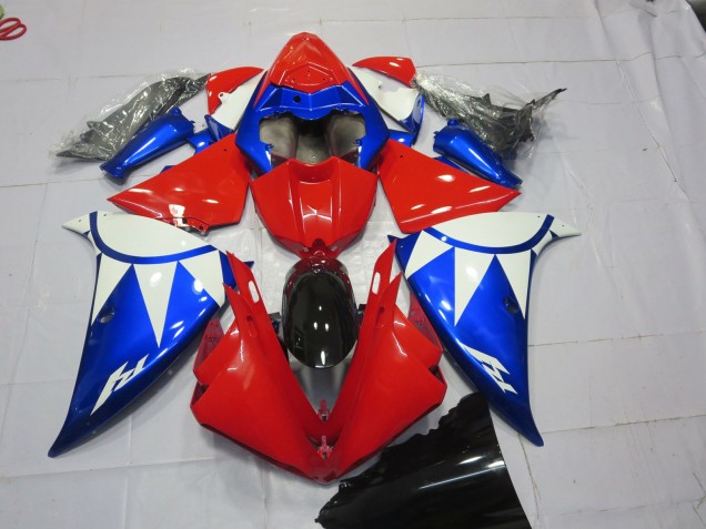 Shop Red Blue and White Yamaha R1 Motorcycle Fairings 13-14 Shop Red Blue and White Yamaha R1 Motorcycle Fairings 13-14