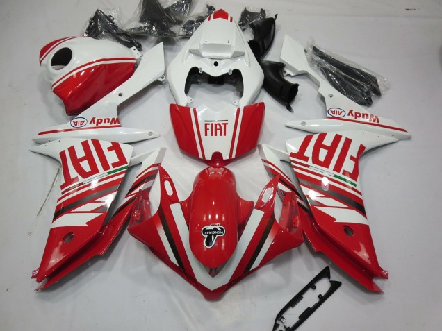 Shop Red Fiat Yamaha R1 Motorcycle Fairings 07-08 Shop Red Fiat Yamaha R1 Motorcycle Fairings 07-08