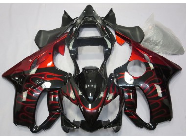 Shop Red Flame Honda CBR600 Motorcycle Fairings F4i Motorcycle Fairings 01-03