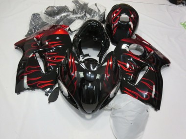 Shop Red Flame Suzuki GSXR Motorcycle Fairings 1300 Motorcycle Fairings 97-07
