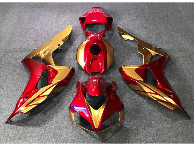 Shop Red & Gold Honda CBR1000RR Motorcycle Fairings 06-07 Shop Red & Gold Honda CBR1000RR Motorcycle Fairings 06-07