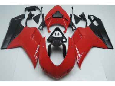 Shop Red Matte Black Ducati 848 Motorcycle Fairings 1098 Motorcycle Fairings 1198 Motorcycle Fairings 07-12