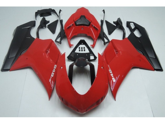 Shop Red Matte Black Ducati 848 Motorcycle Fairings 1098 Motorcycle Fairings 1198 Motorcycle Fairings 07-12