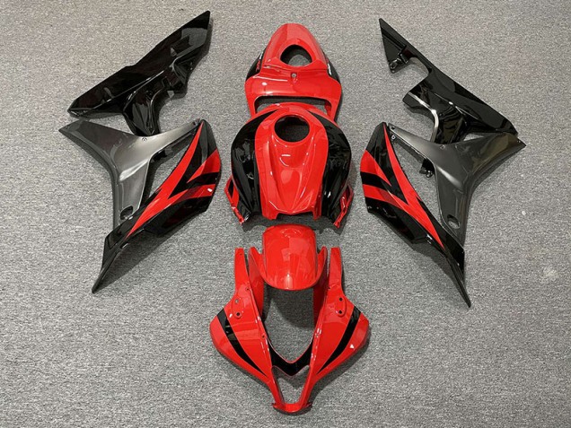 Shop Red OEM Style & Grey Honda CBR600RR Motorcycle Fairings 07-08 Shop Red OEM Style & Grey Honda CBR600RR Motorcycle Fairings 07-08