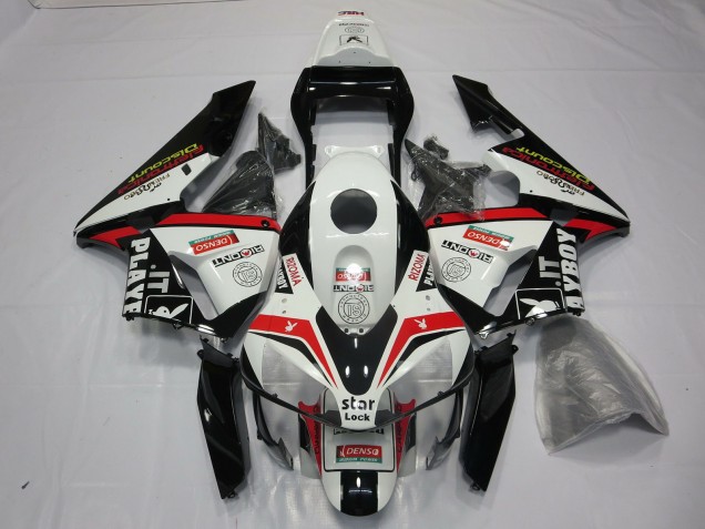 Shop Red Playboy Honda CBR600RR Motorcycle Fairings 03-04 Shop Red Playboy Honda CBR600RR Motorcycle Fairings 03-04