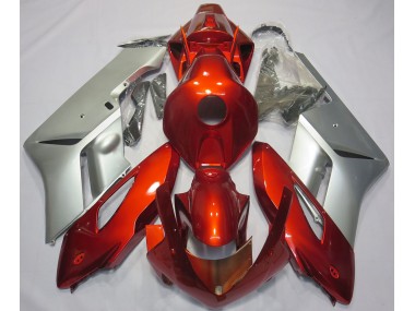 Shop Red Silver Honda CBR1000RR Motorcycle Fairings 04-05