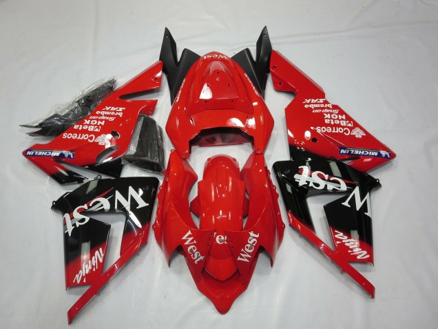 Shop Red West Kawasaki ZX10R Motorcycle Fairings 04-05 Shop Red West Kawasaki ZX10R Motorcycle Fairings 04-05