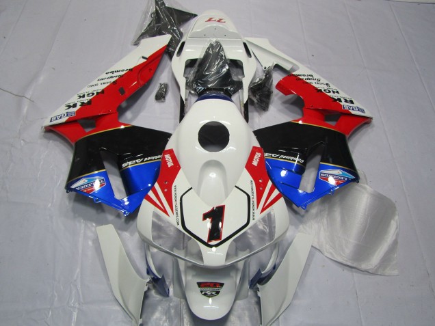 Shop Red White Black and Blue Honda CBR600RR Motorcycle Fairings 03-04 Shop Red White Black and Blue Honda CBR600RR Motorcycle Fairings 03-04