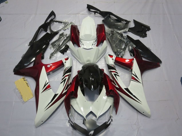 Shop Red White Black Suzuki GSXR750 Motorcycle Fairings 08-10 Shop Red White Black Suzuki GSXR750 Motorcycle Fairings 08-10
