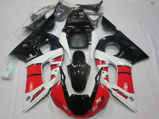 Shop Red White Design Yamaha R6 Motorcycle Fairings 98-02 Shop Red White Design Yamaha R6 Motorcycle Fairings 98-02