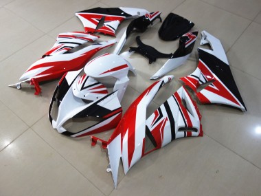 Shop Red White Zagg Kawasaki ZX6R Motorcycle Fairings 09-12