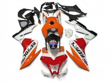 Shop Repsol White and Red Aprilia RS4 Motorcycle Fairings 125 Motorcycle Fairings 12-15