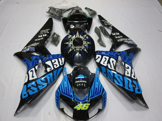 Shop Rossi Blue Gloss Honda CBR1000RR Motorcycle Fairings 06-07 Shop Rossi Blue Gloss Honda CBR1000RR Motorcycle Fairings 06-07