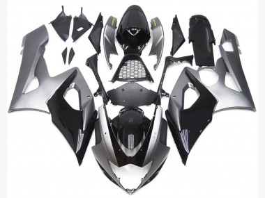 Shop Silver and Black Gloss Style Suzuki GSXR Motorcycle Fairings 1000 Motorcycle Fairings 05-06