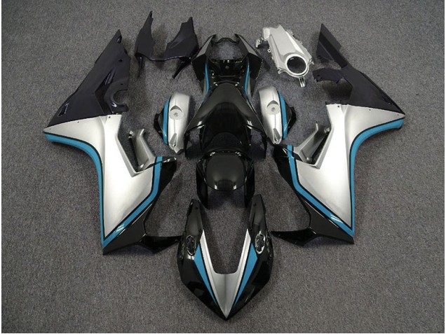 Shop Silver and Black & Light Blue Honda CBR1000RR Motorcycle Fairings 17-19 Shop Silver and Black & Light Blue Honda CBR1000RR Motorcycle Fairings 17-19