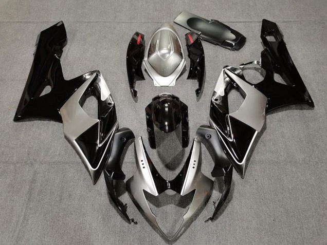 Shop Silver and Black Suzuki GSXR Motorcycle Fairings 1000 Motorcycle Fairings 05-06 Shop Silver and Black Suzuki GSXR Motorcycle Fairings 1000 Motorcycle Fairings 05-06