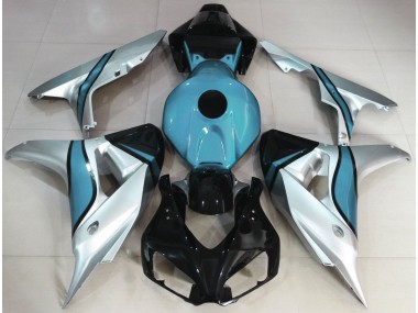 Shop Silver and Light Blue Custom Honda CBR1000RR Motorcycle Fairings 06-07