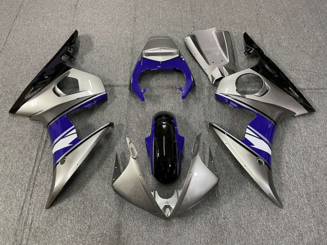 Shop Silver and Purple style Yamaha R6 Motorcycle Fairings 03-04 Shop Silver and Purple style Yamaha R6 Motorcycle Fairings 03-04