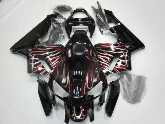 Shop Silver and Red Flame Honda CBR600RR Motorcycle Fairings 05-06 Shop Silver and Red Flame Honda CBR600RR Motorcycle Fairings 05-06